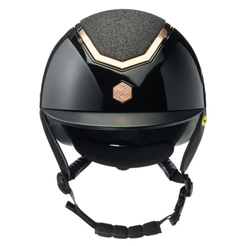 Charles Owen EQx Kylo With Mips Riding Helmet Black Gloss/Rose Gold-1